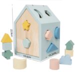 Toddler Wooden Shape Sorting House - Image 4