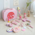 Strawberry Wooden Cosmetic Bag