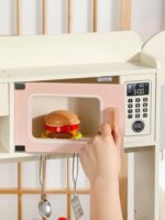 Wooden Kitchen - Pink with Bread Maker , Cooler & Laundry - Image 2