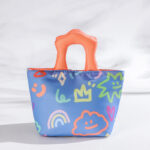Lunch Box Bag - Happy Face - Blue