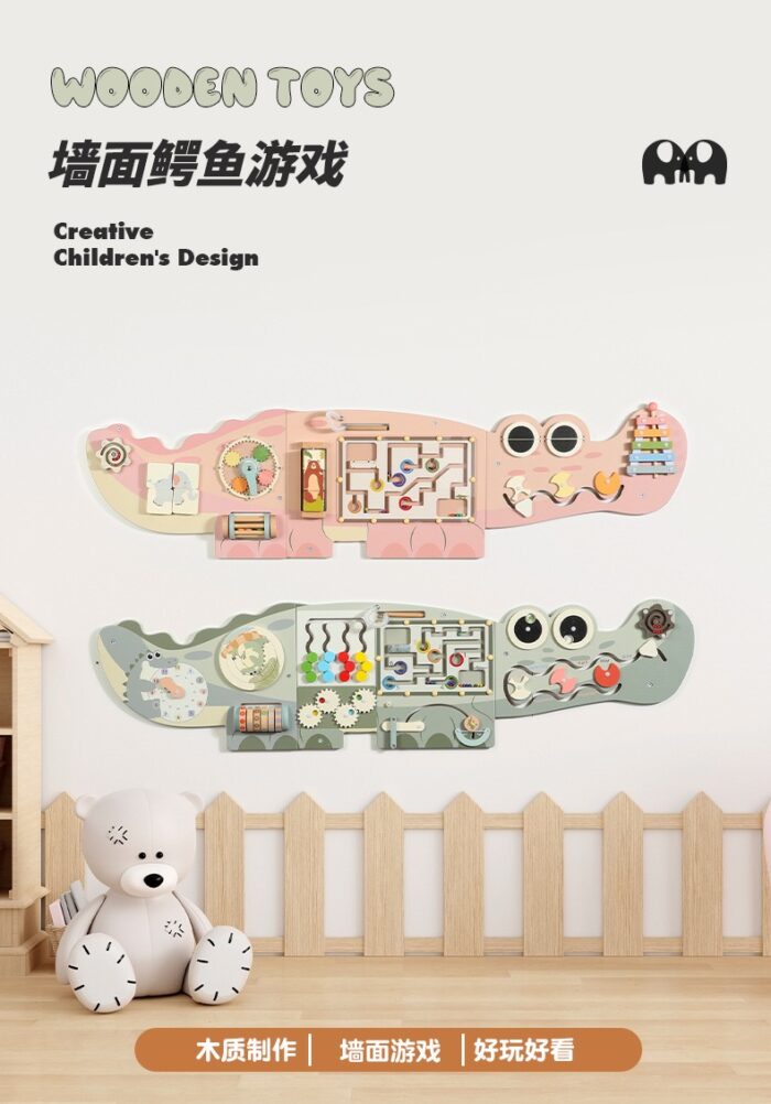 IMG_2921 Wall Game Crocodile - Busy Board Green - Image 1