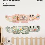 Wall Game Crocodile - Busy Board Pink