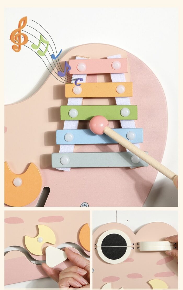 Wall Game Crocodile - Busy Board Pink - Image 4