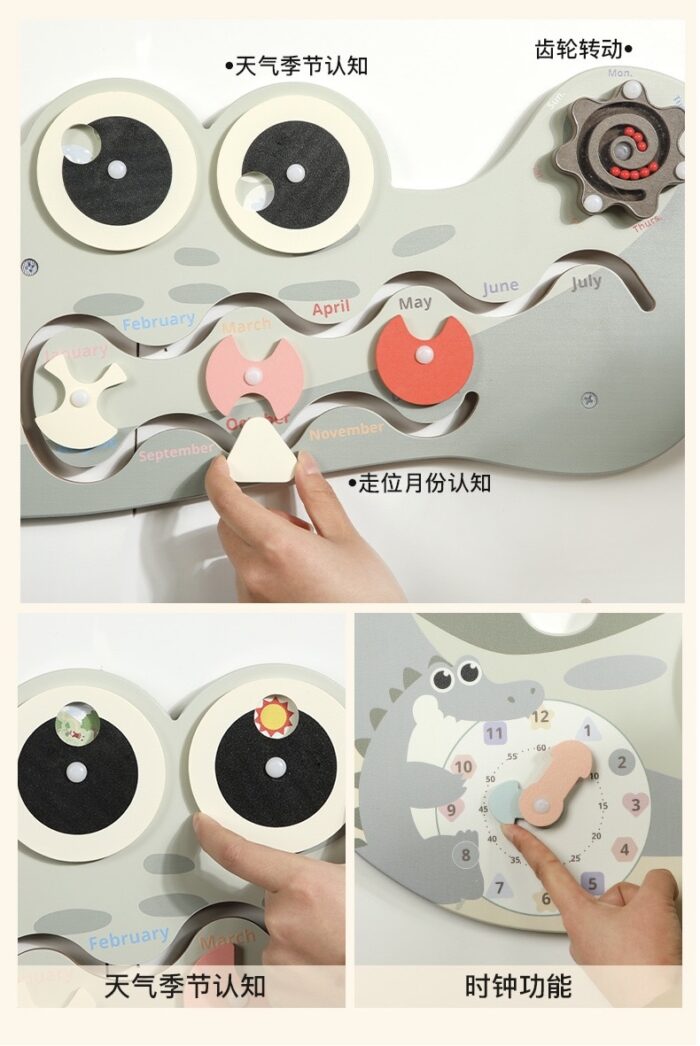 Wall Game Crocodile - Busy Board Green - Image 3