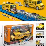 School Bus Trail With 8 Cars