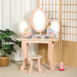 Vanity - Dresser Table - Wooden - Coral Color