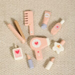 Vanity - Dresser Table - Wooden - Coral Color - Image 3