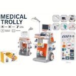 Medical Trolley - Doctor Stand Orange
