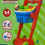 Shopping Cart - Trolley Red & Blue - 24 Pcs