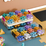 Lego Storage Box & Organizer - Transparent with Base on Top - Image 2