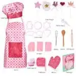 Costume Chef - Pink Pattern Apron Set
