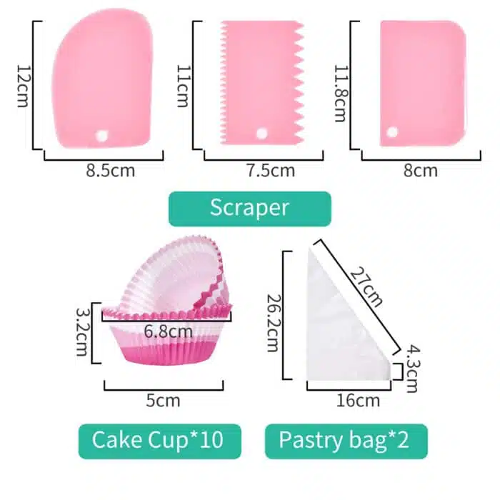 Costume Chef - Pink Pattern Apron Set - Image 4