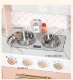 Wooden Kitchen - Pink with Coffee Counter , Cooler & Laundry Machine - Image 10