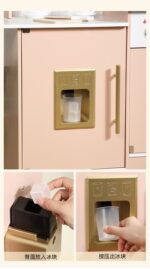 Wooden Kitchen - Pink with Coffee Counter , Cooler & Laundry Machine - Image 7