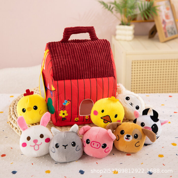 IMG_4872 Farm Cloth Plush Toy With Animals - Image 1
