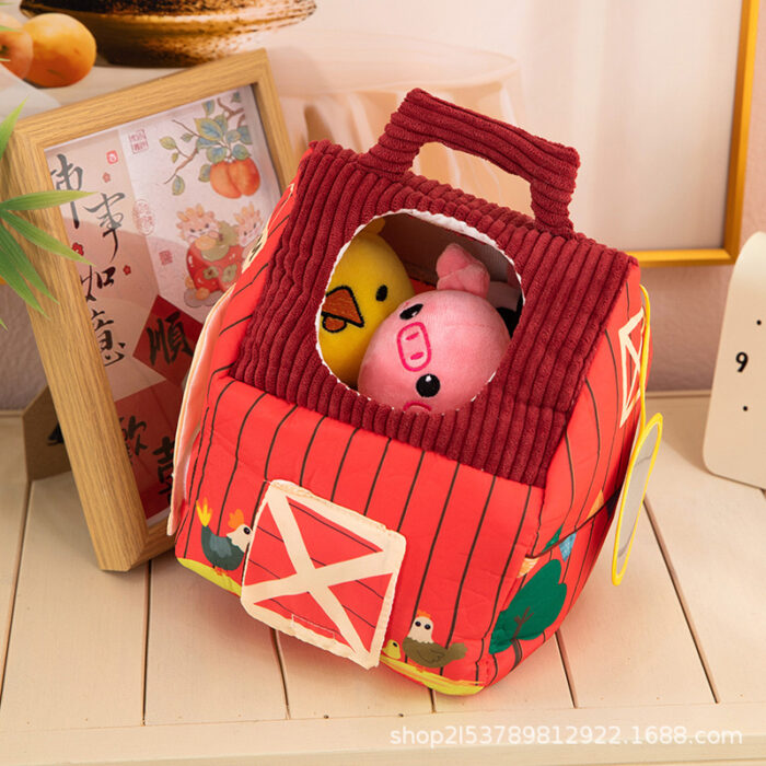 IMG_4874 Farm Cloth Plush Toy With Animals - Image 3