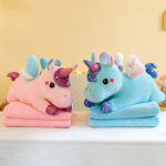 Plush Toy With Blanket - Unicorn