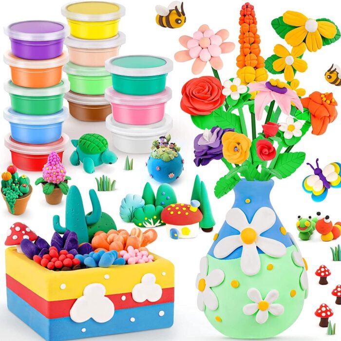 Flower Bouquet With Air Dry Clay - Image 3