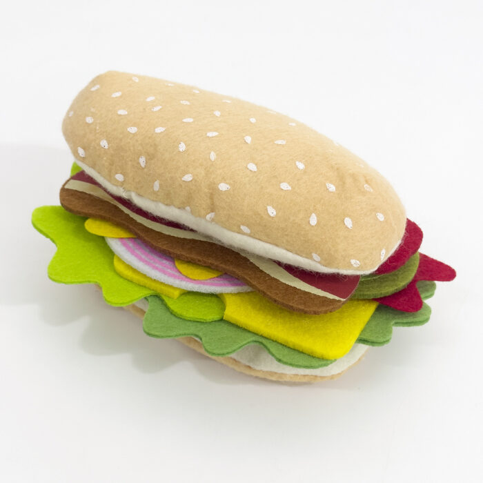 Felt Cloth Hamburger -Sandwich Game - Image 4