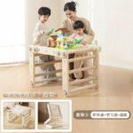 Foldable Montessori Indoor Plastic Climber , Ladder & Building Blocks Board