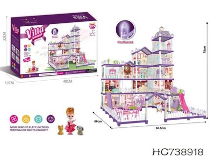 DIY Villa House - Purple 399 Pcs