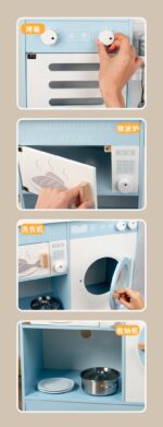 Wooden Kitchen - Blue With Laundry & Real Sink - Image 6