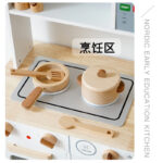 Wooden Kitchen - Kienvy - White With Stove & Two Burners - Image 2