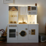 Wooden Kitchen - White With Gold & Real Sink - Image 3
