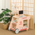 Wooden Hospital - Medical Trolley - Pink - Image 2