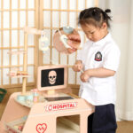 Wooden Hospital - Medical Trolley - Pink - Image 4