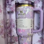 Stanley Cup - Flowers & Ribbons - Purple