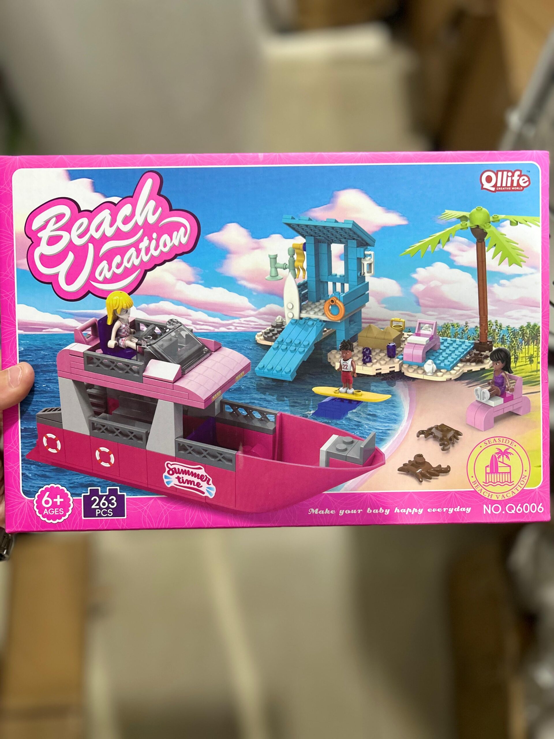 vacation Lego - Beach Vacation - Boat 263 Pcs - Image 1