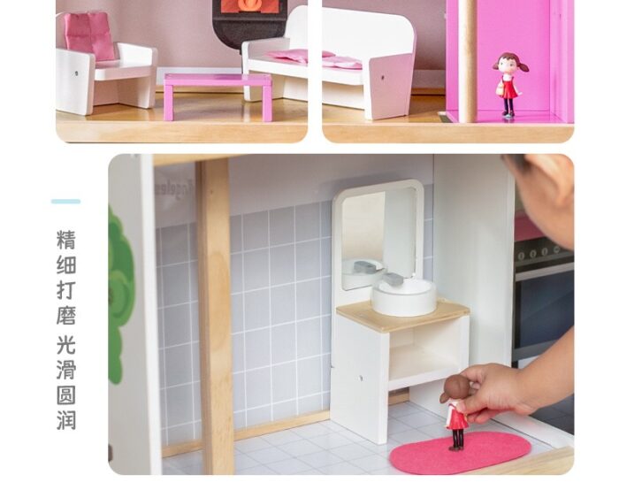 Wooden Doll House - Modern Four Story - Image 12