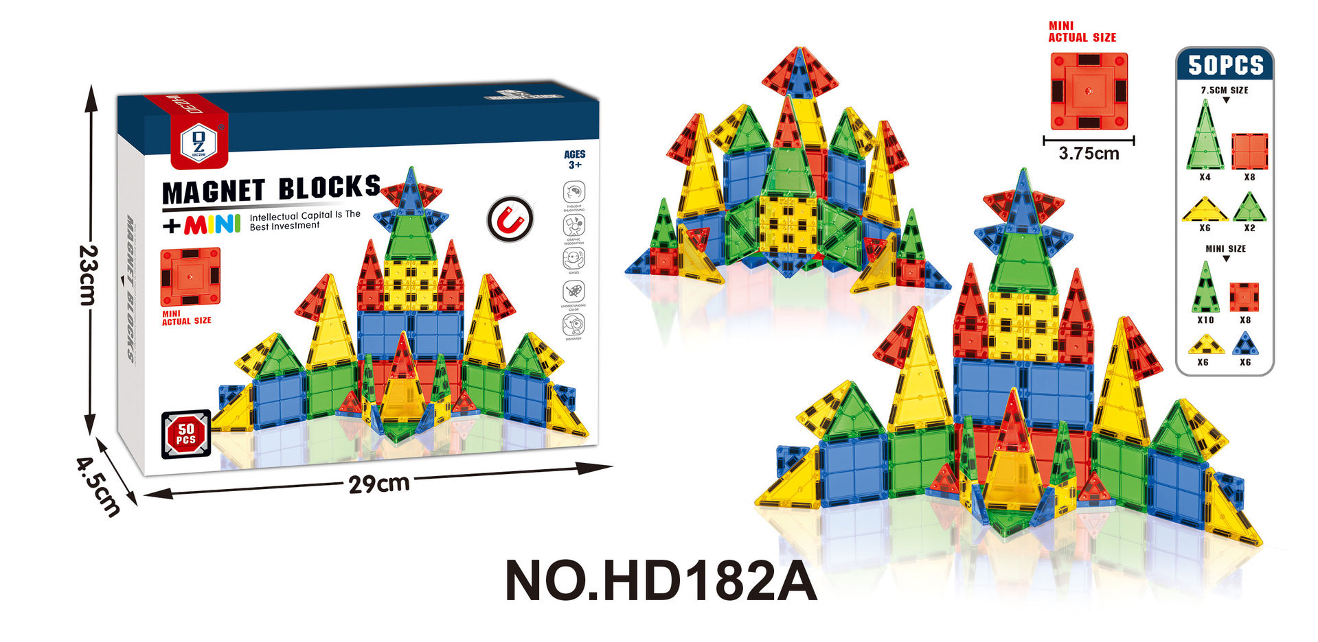 IMG_3097 Magnetic Blocks + Mini 50 Pcs - Image 1