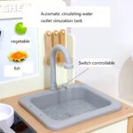 Wooden Kitchen - Fun Kitchen - White With Real Sink - Image 2