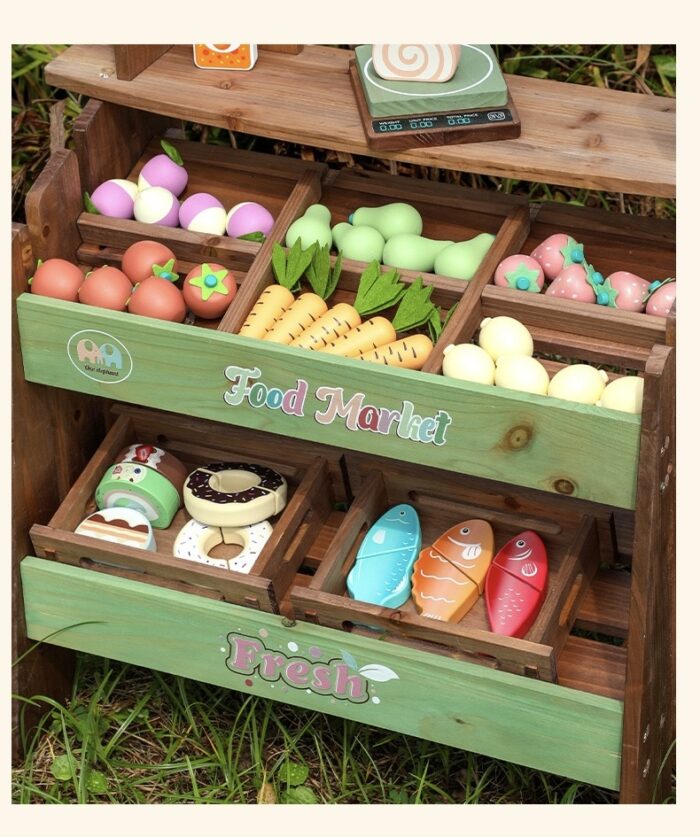 Wooden Stand - Fresh Food Market - Image 3