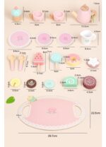 Pink Tea Set - Wooden - Image 2