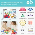 Onshine - Magnetic Geometric Teaching Aid - Rainbow Color 48 pcs - 5 x 5 cm