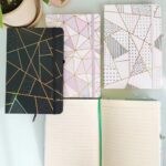 Journal Book - A5 - Geometric Marble - Hard Cover