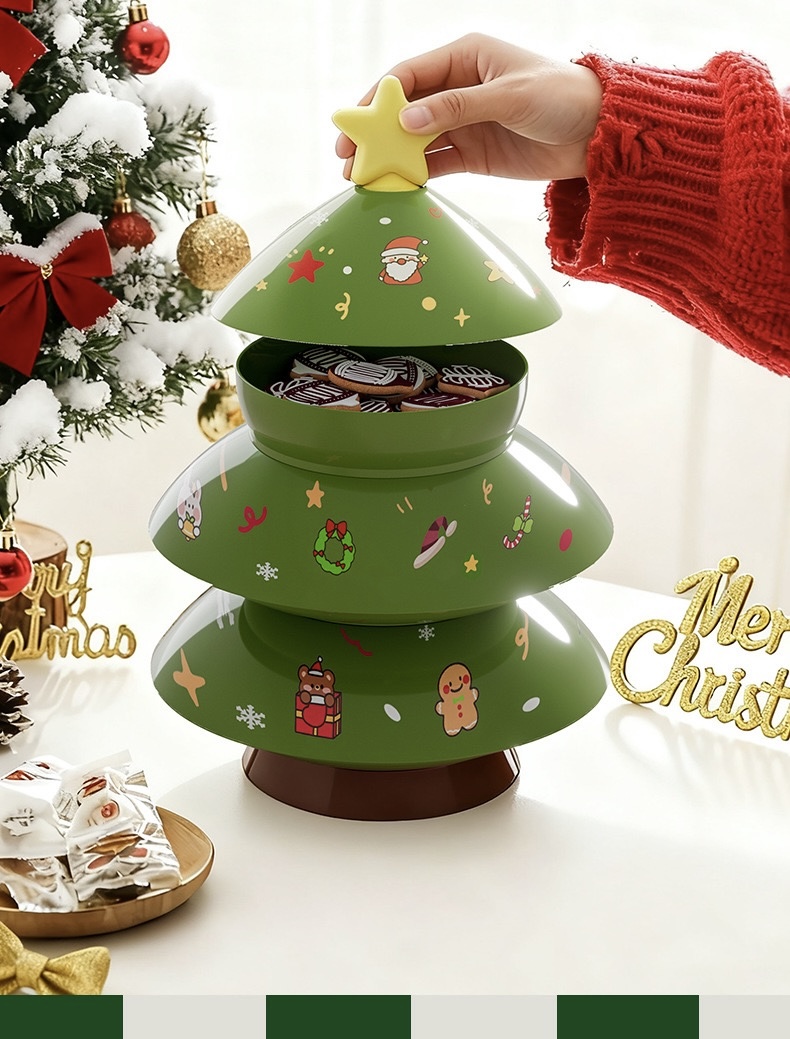 IMG_6316 Christmas Candy Dish With Lid - Image 1