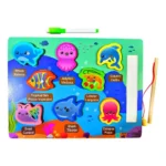 Wooden Ocean Puzzle & Writing Board - Image 4