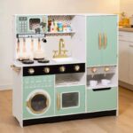 Wooden Kitchen - Green With Laundry - Image 2