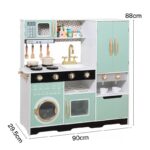Wooden Kitchen - Green With Laundry - Image 3