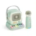 C60 Retro Mini Bluetooth Speaker With Microphone - Lime Green