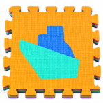 Puzzle Mat - Transportation & Vehicles - 31 x 31x1cm