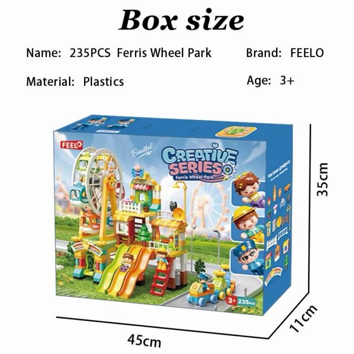 Feelo Building Blocks - Creative Series Ferris Wheel Park 235 Pcs - Image 2