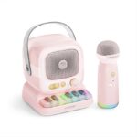 C60 Retro Mini Bluetooth Speaker With Microphone - Pink