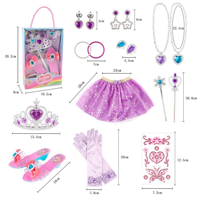 Dress Up and Accessories Set - Purple With Heels - Image 2