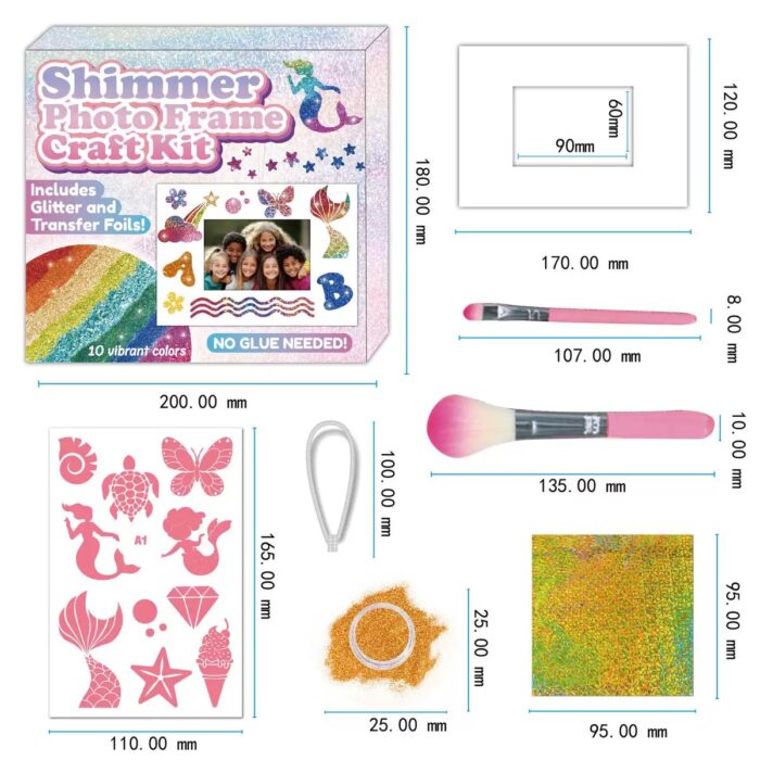 Shimmer Photo Frame Craft Kit - Image 2