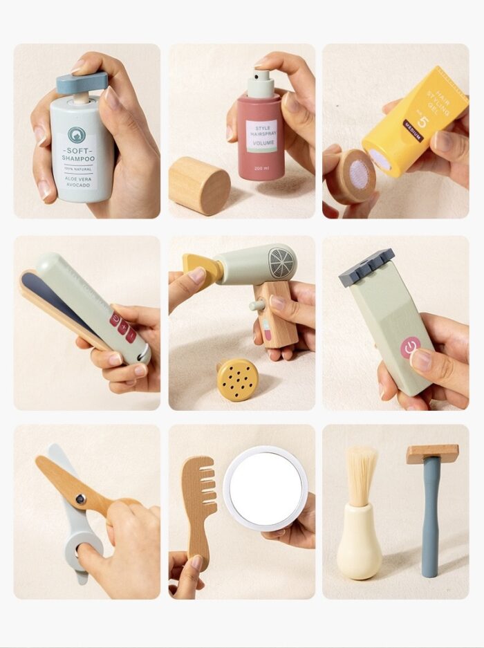 Pretty Bear Barber Bag - Wooden - Image 3